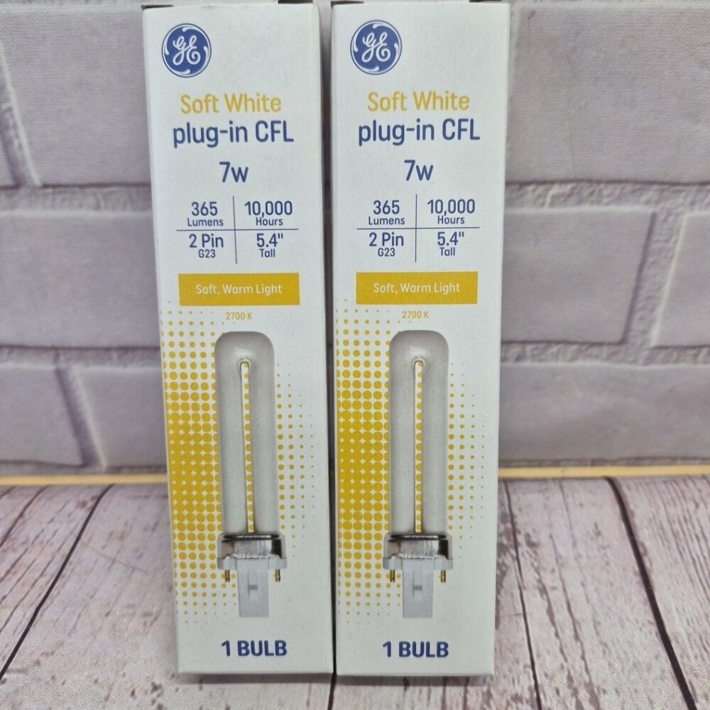 GE General Electric G.E F9BX/SPX27/827 Light Bulb 2 Pack